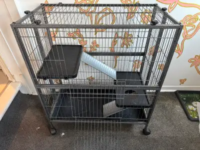 Ferret cage for sale, barely used. Our ferret is free run so we don’t need it. He only ate it in and...