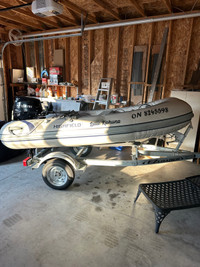  9 1/2 foot Dinghy for sale plus boat, motor and trailer 