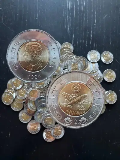 Lot of UNC 170 2024 toonies for sale, View more