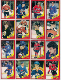 1982-83 MCDONALD`S NHL STICKERS ALL-STARS 34/36MISSING #17&  #22