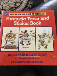 BASEBALL HALL OF SHAME'S FUNTASTIC TRIVIA AND STICKER BOOK