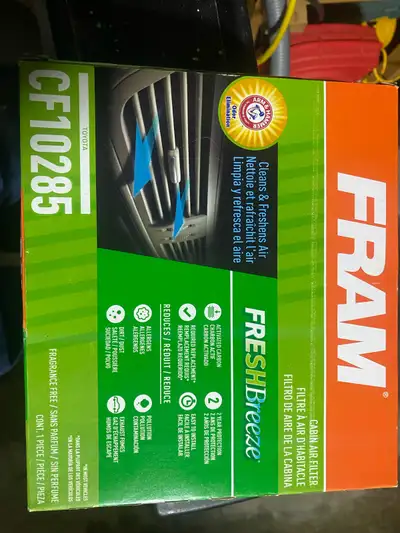 I'm selling a Brandnew FRAM Fresh Breeze cabin air filter, designed to clean and freshen the air ins...