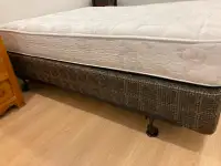 Double box spring, mattress and bed frame