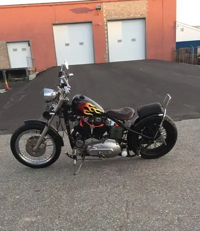 Chrome light came off of custom Harley Davidson build, old school heavy duty, not some Amazon cheapi...