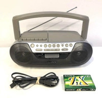 SONY CFD-S05 AM/FM RADIO CASSETTE & CD PLAYER ORIGINAL BOOMBOX