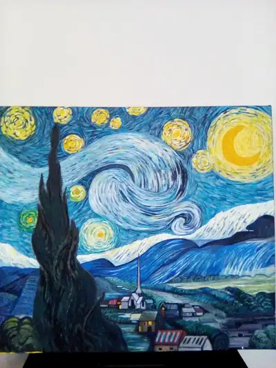 Vangough original acrylic and oil on canvas/ painting, View more