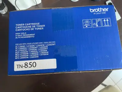 Brother Printer Toner TN-850 toner, new in box, sealed, View more