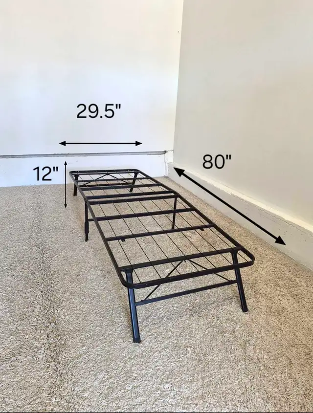 DELIVERY AVAILABLE Single Size Metal Folding Bedframe NO DEPOSIT in Beds & Mattresses in Vancouver - Image 9