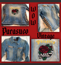 RARE VINTAGE *PARASUCO* DENIM JACKET~A+ CONDITION! VESTE EN JEAN