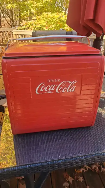 Coca-Cola metal cooler, View more