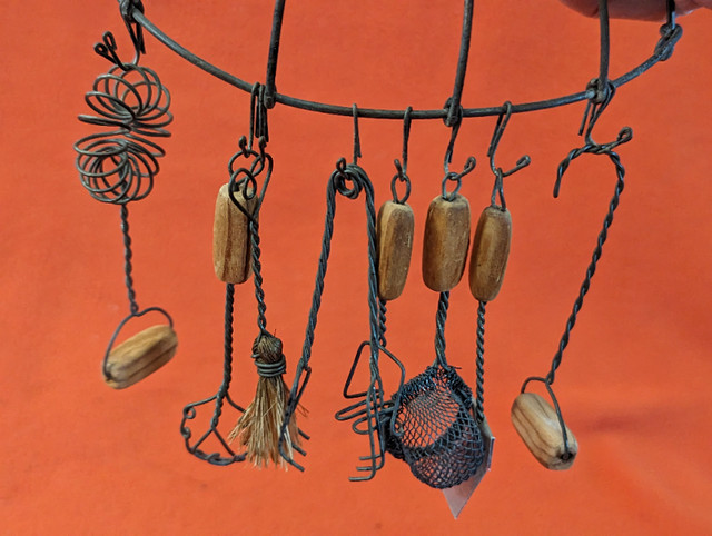 Small ornamental kitchen utensil hanging rack, with utensils in Other in Edmonton - Image 2