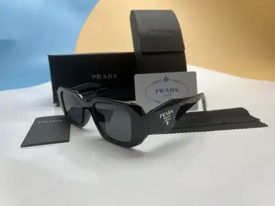 Prada Black Sunglasses — PR17WS Grey Lense, View more