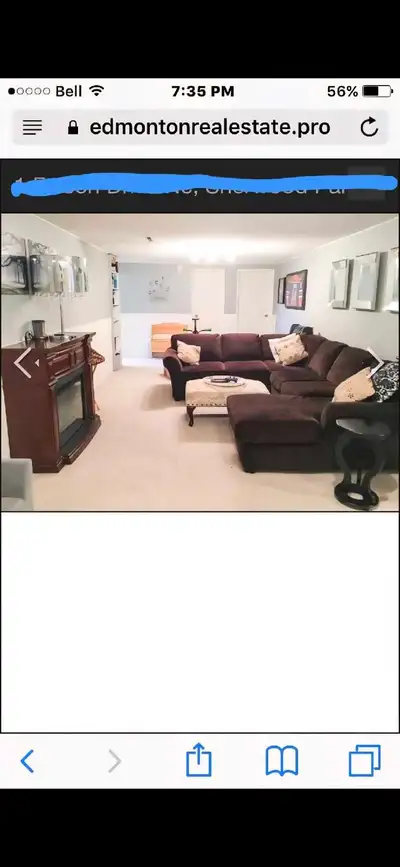 One bedroom basement Shared laundry Shared entrance and kitchen. A/C is sure nice in the summer. Car...