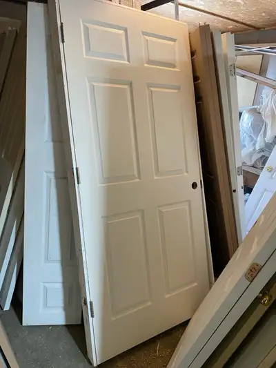 I'm offering 1 36x80 6 panel colonial door with frame, knob and hinges. The door is like now. It is...