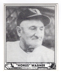 1940 Play Ball Reprint #168 Honus Wagner Pirates ISSUED IN 1986