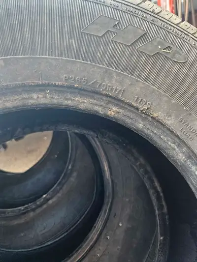 Full set of wrangler all season tires thread is 85% 4037971904