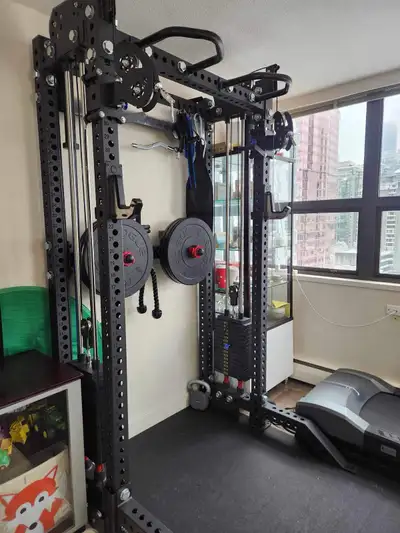 OEM Rep Athena V2 Squat Rack with Integrated Functional Trainer, View more