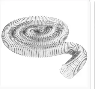 New - 45' of 5" Grey Vinyl Flex Pipe, In Unopened Shipping Box, View more