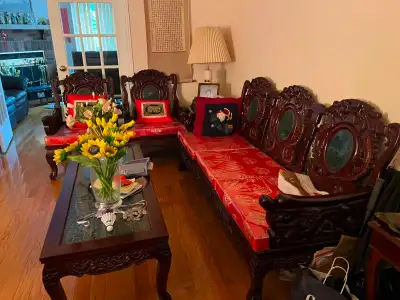 Traditional Carved Wood Furniture Set, View more