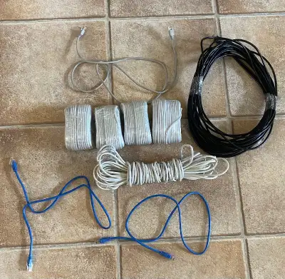 Ethernet cables lot, View more