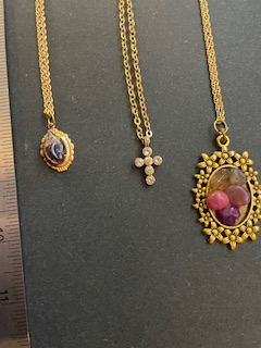 Gold Tone Necklaces with Pendants., View more