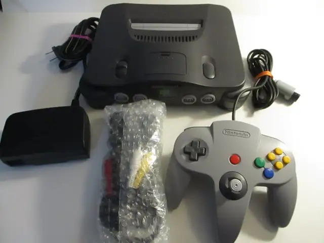 Vintage Official Nintendo 64 N64 Bundle -- Console + Controller