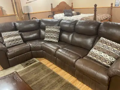  leather sectional couch, View more
