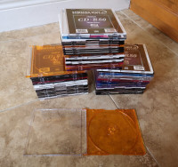 60 x 5mm Slimline CD/DVD Jewel Cases