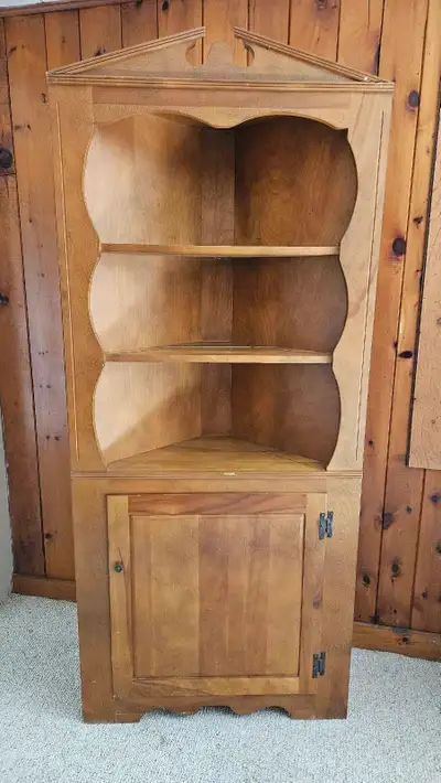 Corner Cabinet / Country Style Corner Cupboard with Storage, View more