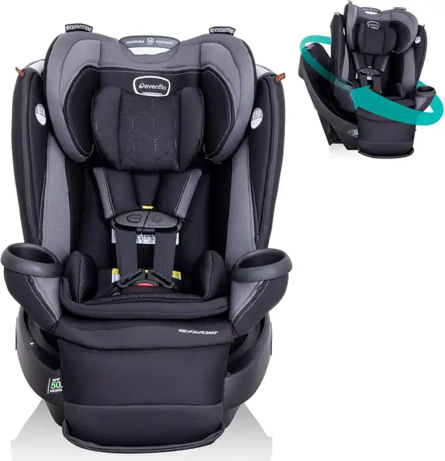 Car Seat Evenflo Revolve360 Extend All-in-One 360° Rotation Exte in Strollers, Carriers & Car Seats in Kitchener / Waterloo - Image 3