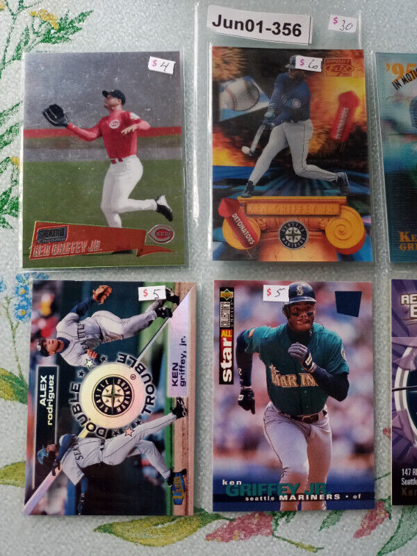 Ken Griffey Jr. Insert base rookie lot double trouble special ed in Arts & Collectibles in St. Catharines - Image 2