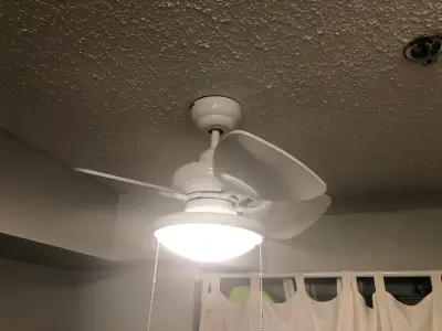 Ceiling Fan – Color white - Mint condition - $40 – Cash & Pickup, View more