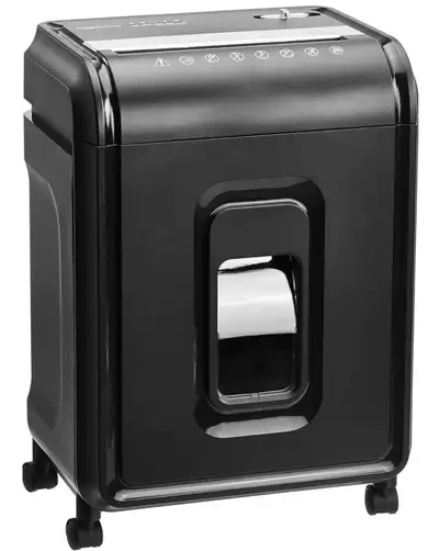 Amazon Basics 12-Sheet Micro-Cut Paper, CD & Credit Card Shredder New (Open-box) - tested High-secur...