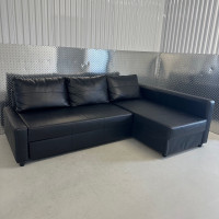 *FREE DELIVERY* IKEA FRIHETEN SECTIONAL BLACK SOFA BED COUCH