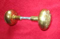 Reproduction Pair of Brass Doorknobs