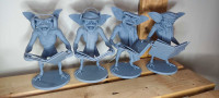Gremlins Carolers statues models