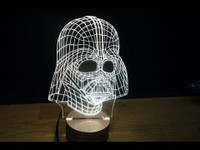 3D chevalier Dark Vader tactile commutateur de Table décorative