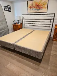King Size Bed Frame and Box Spring