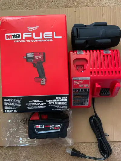 Milwaukee M18 1/2” Mid-Torque Impact wrench+boot/sleeve ⛑⛑(COMBO, View more