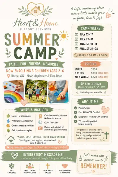 Heart & Home Summer Camp, View more