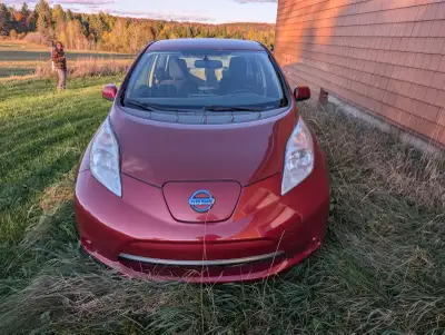Nissan Leaf 2015 a vendre pour pieces peut être mis sur la route.Problème infiltration eau vers batt...