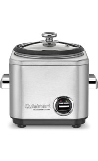 Cuisinart CRC-400P1 4 Cup Rice Cooker, Stainless Steel Exterio