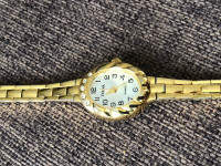 Ivana wristwatch Crystal Encrusted Goldtone Ladies Watch Perfect
