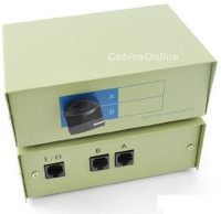 Network Ethernet Cable Selector Switch A-B RJ45