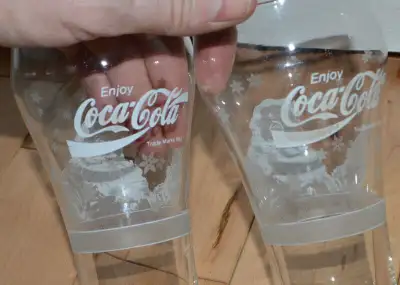 CHRISTMAS COKE GLASSES set of 2, View more