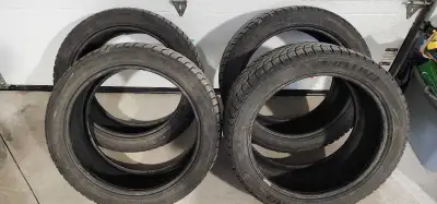 Selling a premium staggered set of four Michelin X-Ice Snow SUV winter tires. Because our household...