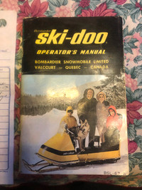 Vintage 1967  Bombardier Ski-Doo  snowmobile operators manual