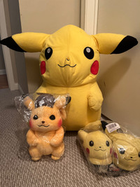 Pikachu Package - 26” plush, slippers and Detective