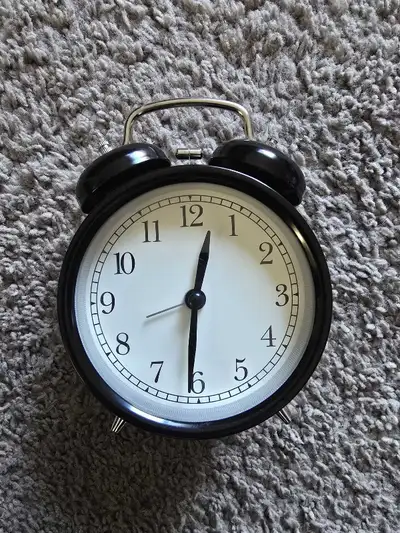 DEKADAlarm clock, black, 10 cm (4"), View more
