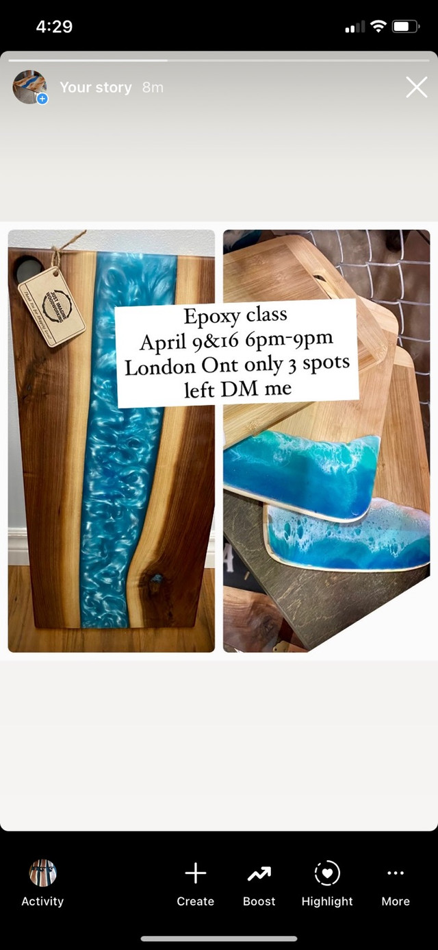 Epoxy Class in Hobbies & Crafts in London